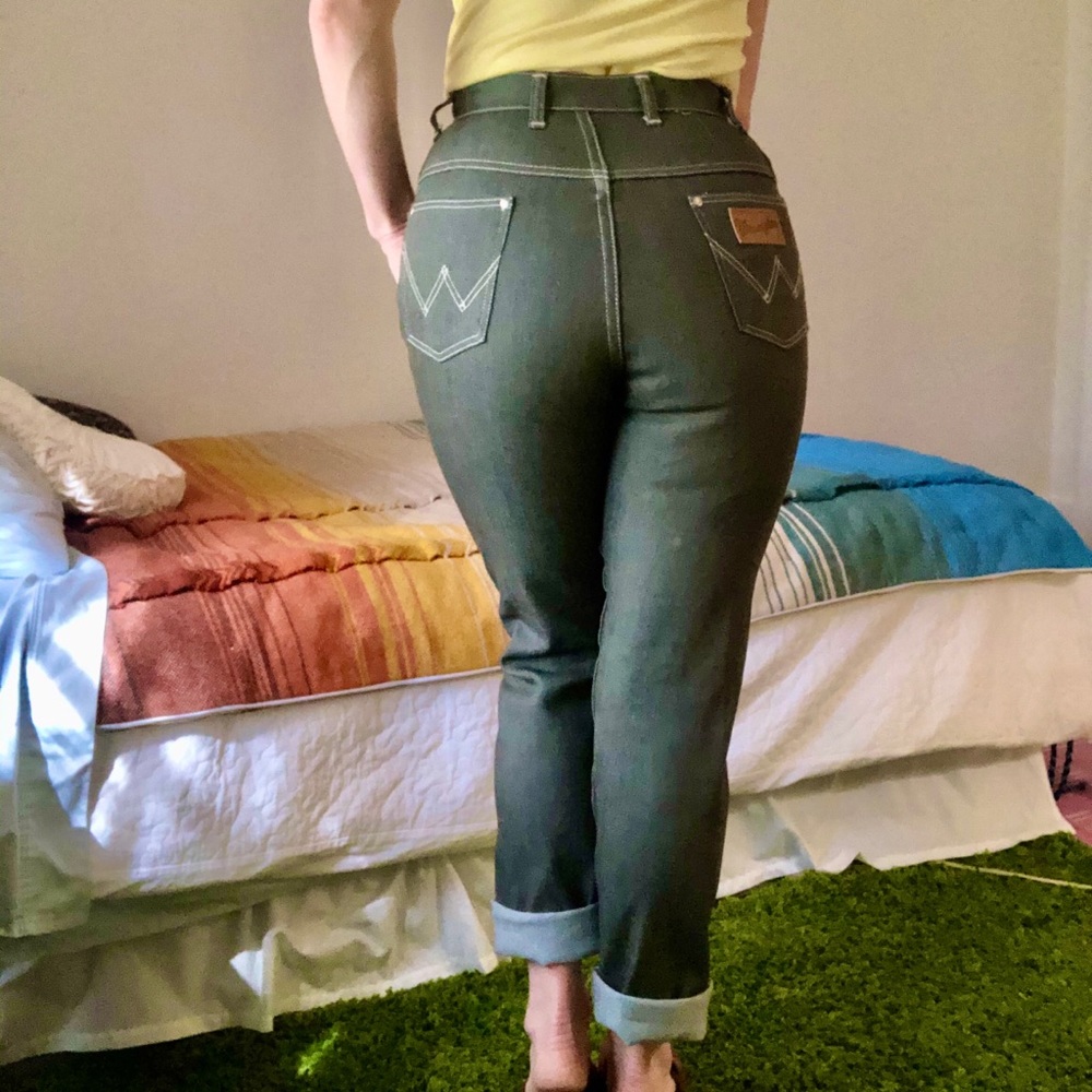 Olive Green Vintage Wranglers Jeans